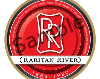 Raritan River Railroad Logo Wood Plaque / Sign