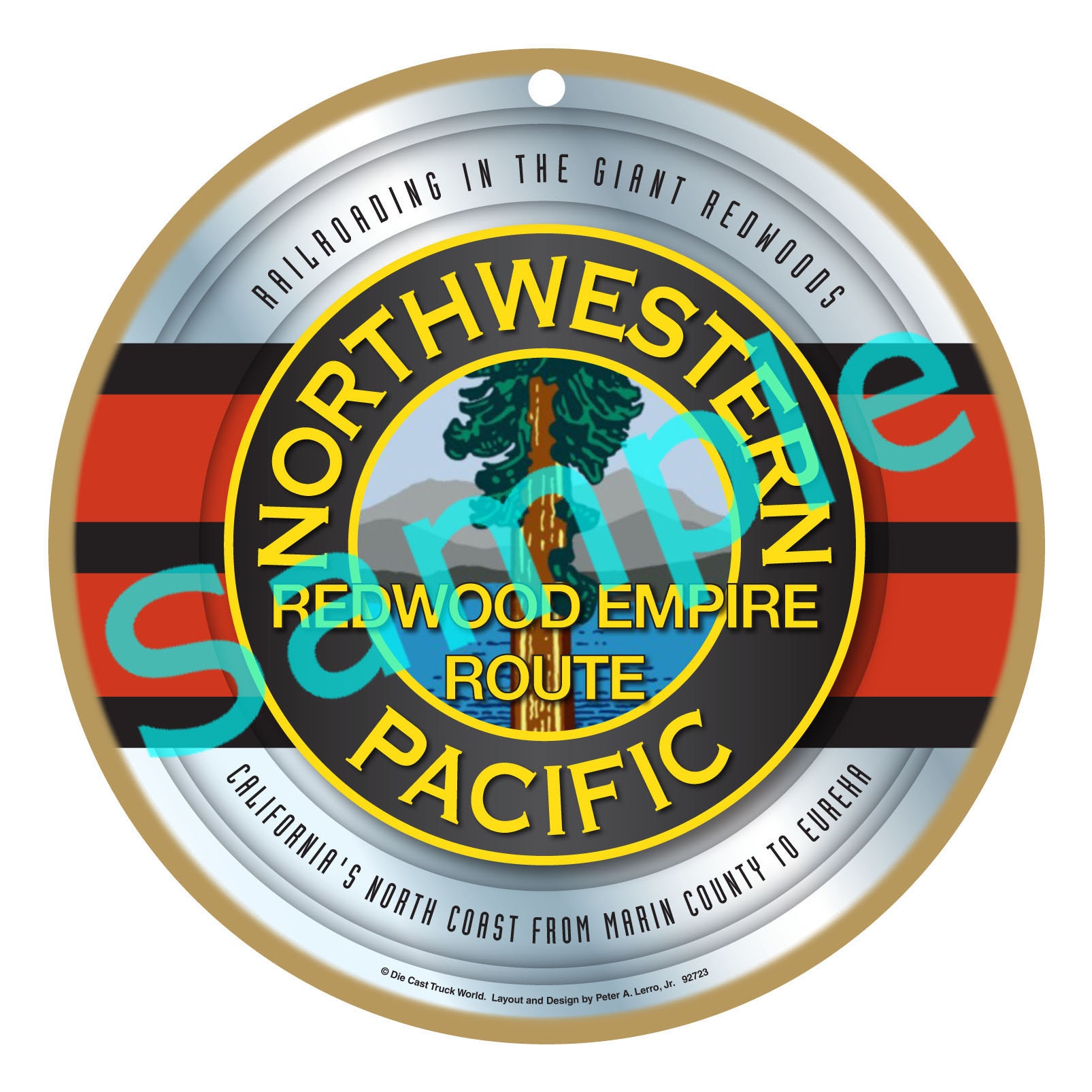 Northwestern Pacific Railroad Logo Wood Plaque / Sign - Etsy, image size:1605x1605