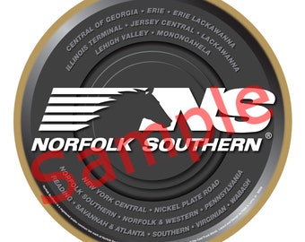 Norfolk Southern Railroad Logo Wood Plaque / Sign