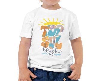 Maglietta TopSUL per bambino, bianca, Topsail Beach NC