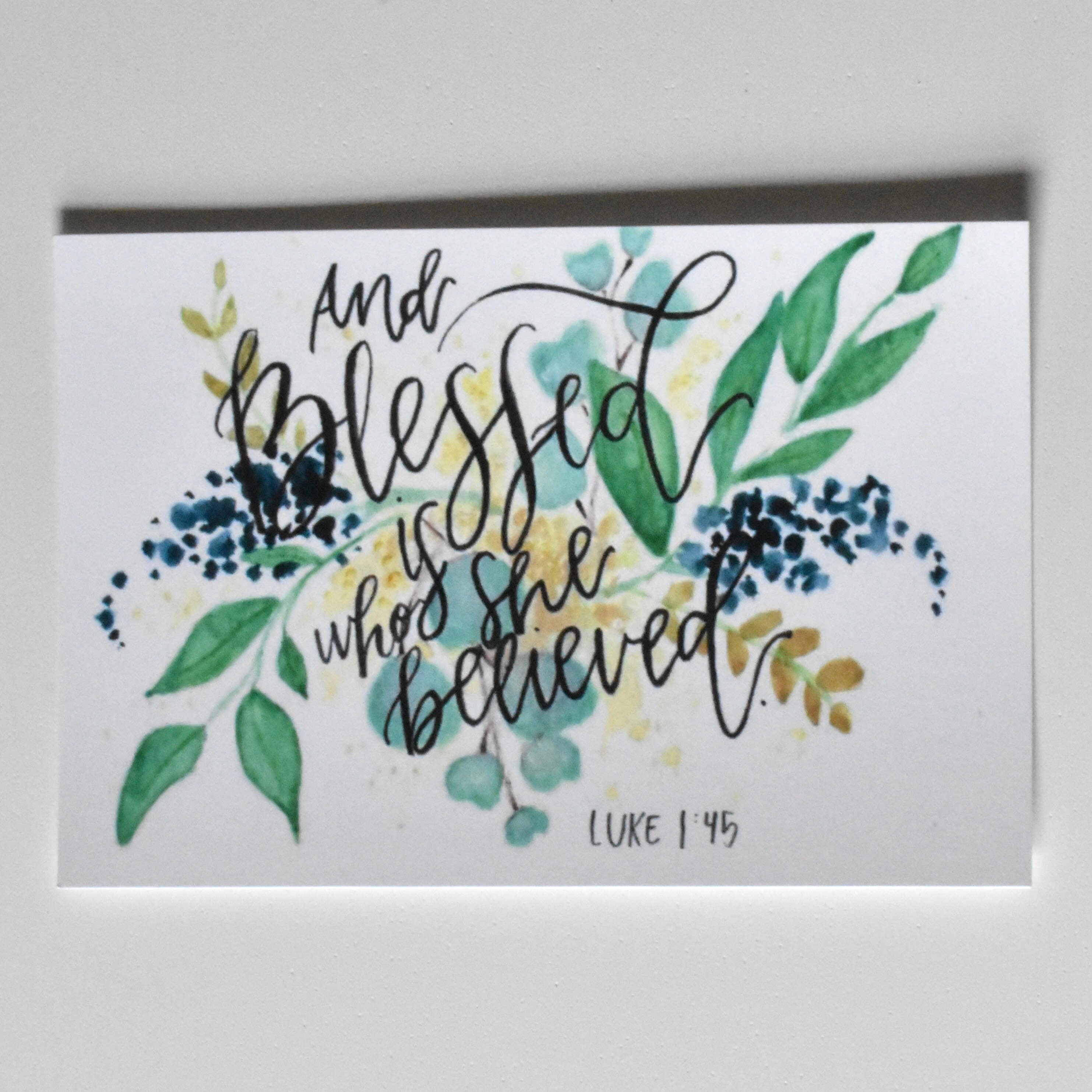 Bible Verse Print Watercolor Print Scripture Art | Etsy