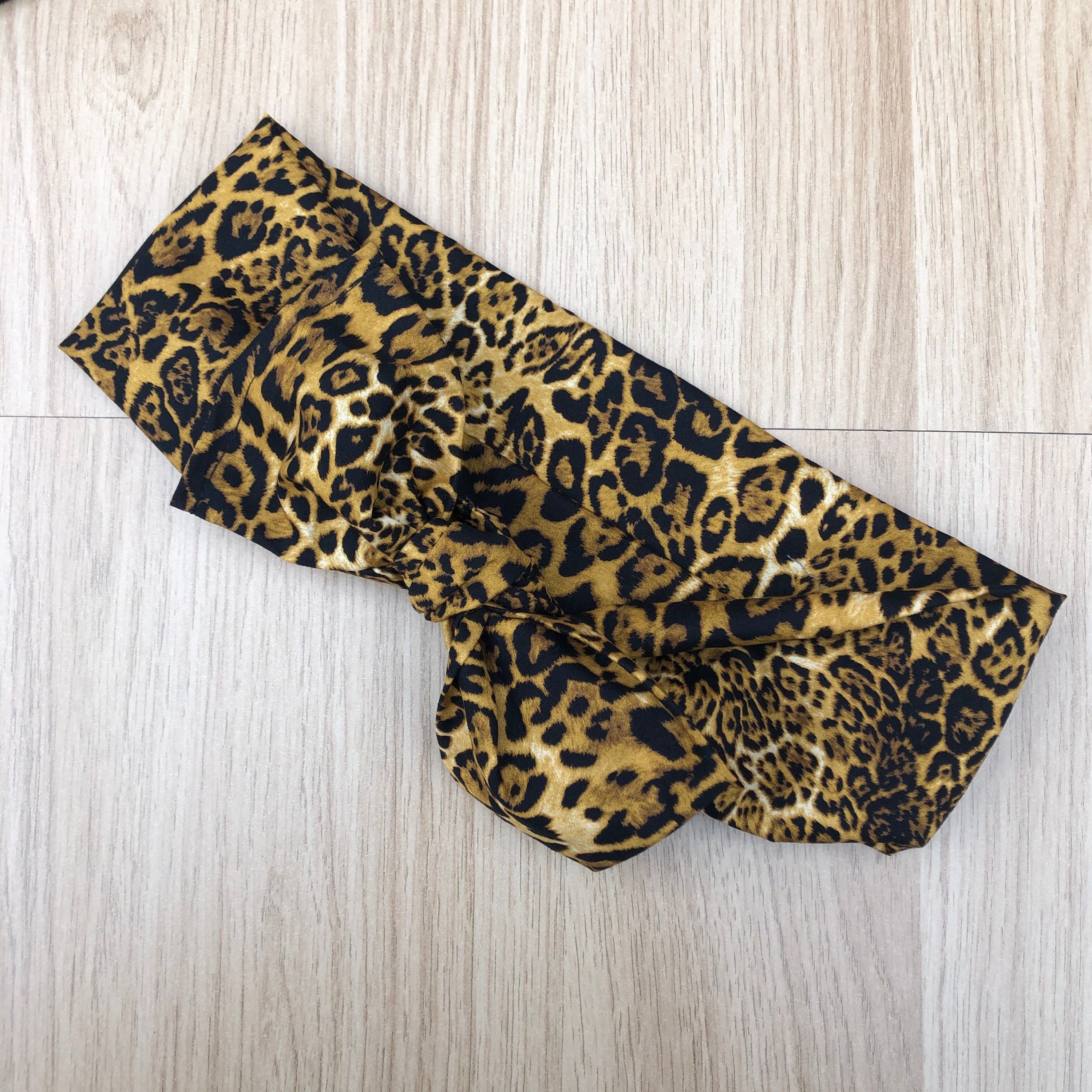 Leopard Print Head Band Animal Print Head Scarf Rockabilly Etsy