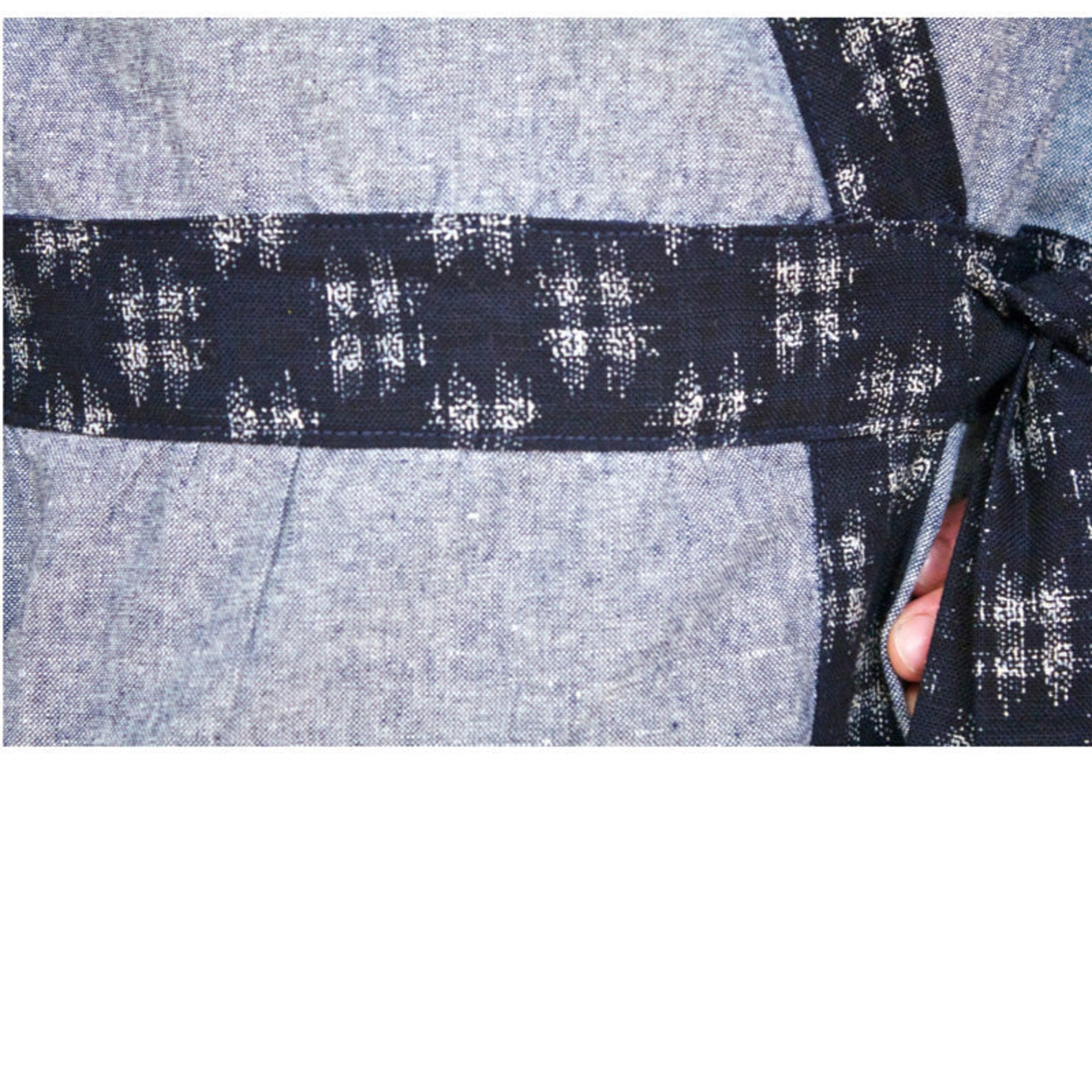 Linen/cotton Chambray Kimono-style Robe Women's Bathrobe - Etsy