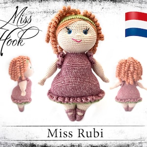 Haakpatroon voor de pop Miss Rubi eBook PDF dutch image 1