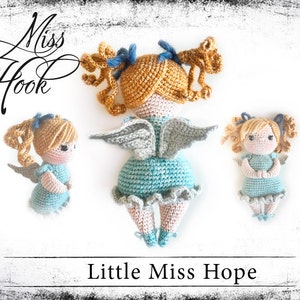 Häkelanleitung Häkelpuppe Miss Hope Engel Schutzengel Puppe Häkeln Anleitung Amigurumi PDF deutsch image 3