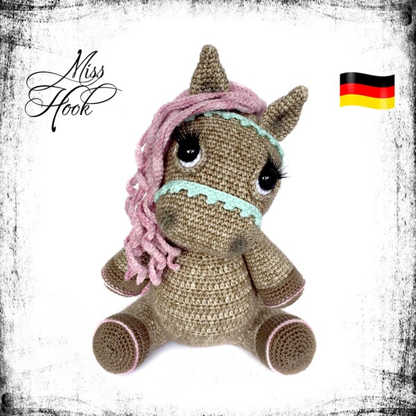 Häkelanleitung Pferd Pony „Hazel“ Amigurumi Häkeln Anleitung PDF (deutsch)