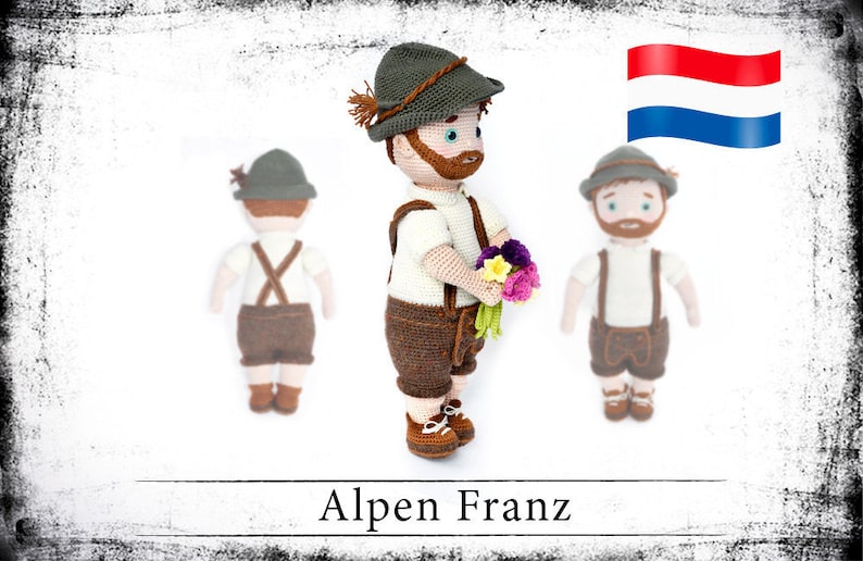 Haakpatroon voor de pop Alpen Franz eBook PDF dutch image 2