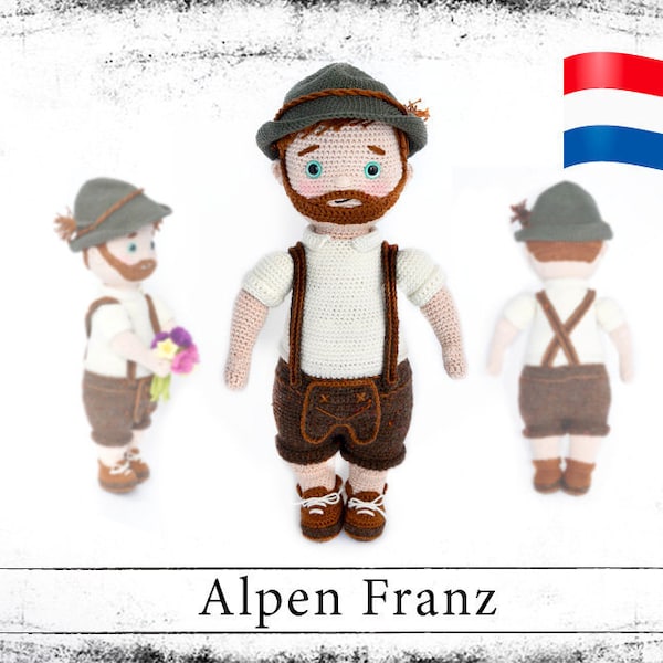 Haakpatroon voor de pop „Alpen Franz“ eBook PDF (dutch)