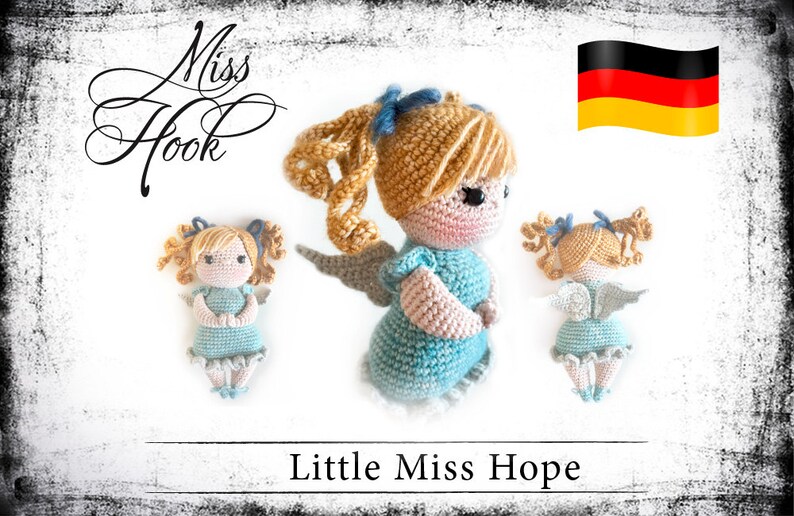 Häkelanleitung Häkelpuppe Miss Hope Engel Schutzengel Puppe Häkeln Anleitung Amigurumi PDF deutsch image 2