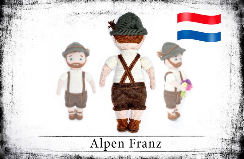 Haakpatroon voor de pop Alpen Franz eBook PDF dutch image 3