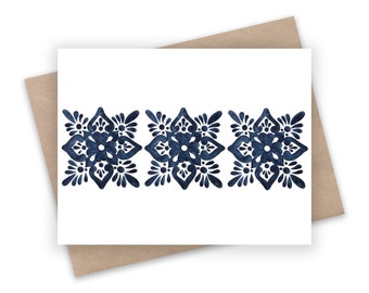 Blue Tile Cards (Set of 12)