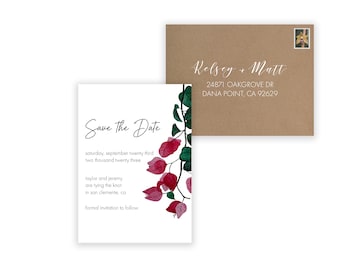 Save the Date - Bougainvillea