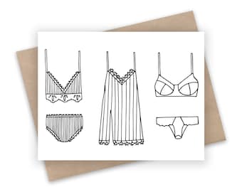 Bachelorette or Lingerie Shower Card