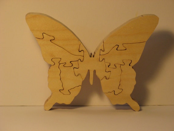 rompecabezas mariposa madera
