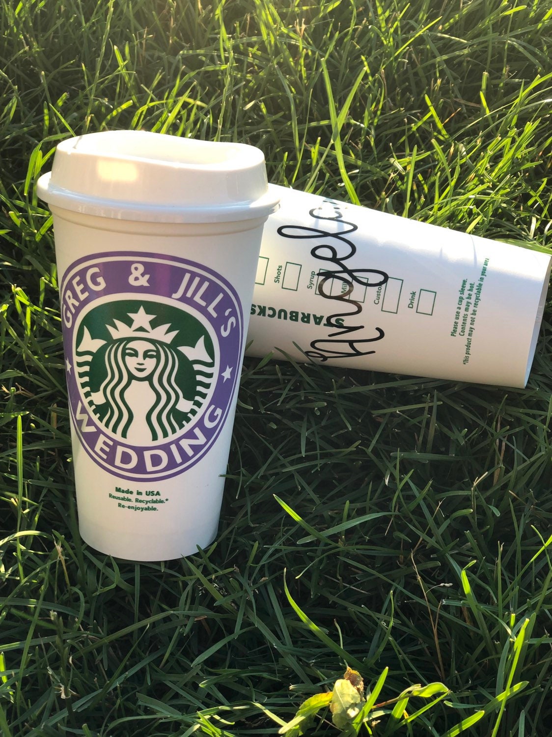 Wedding Coffee Cup Party Favor Starbucks Cup Coffee Wedding Etsy