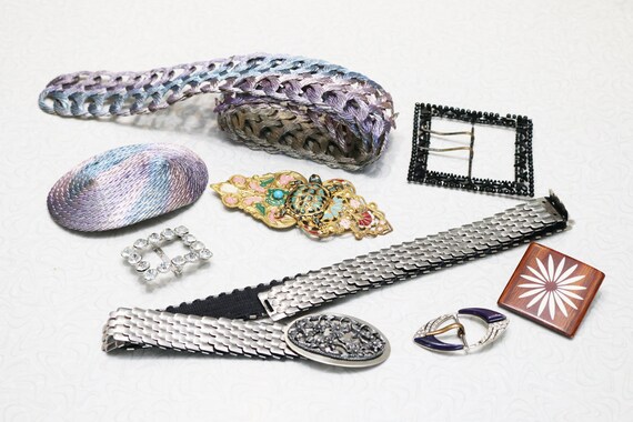 Lot of Vintage Belts & Belt Buckles