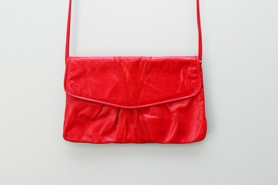1980s Red Soft Leather Purse Made In Canada - Soft Leather Handbags Canada 1980s Red Soft Leather Purse Made In Canada - Soft Leather Handbags Canada