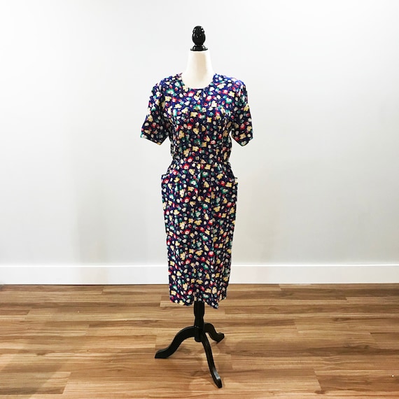 1980s does 1940s vintage summer dress