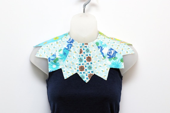 Vintage girl's collar made with multiple fabrics