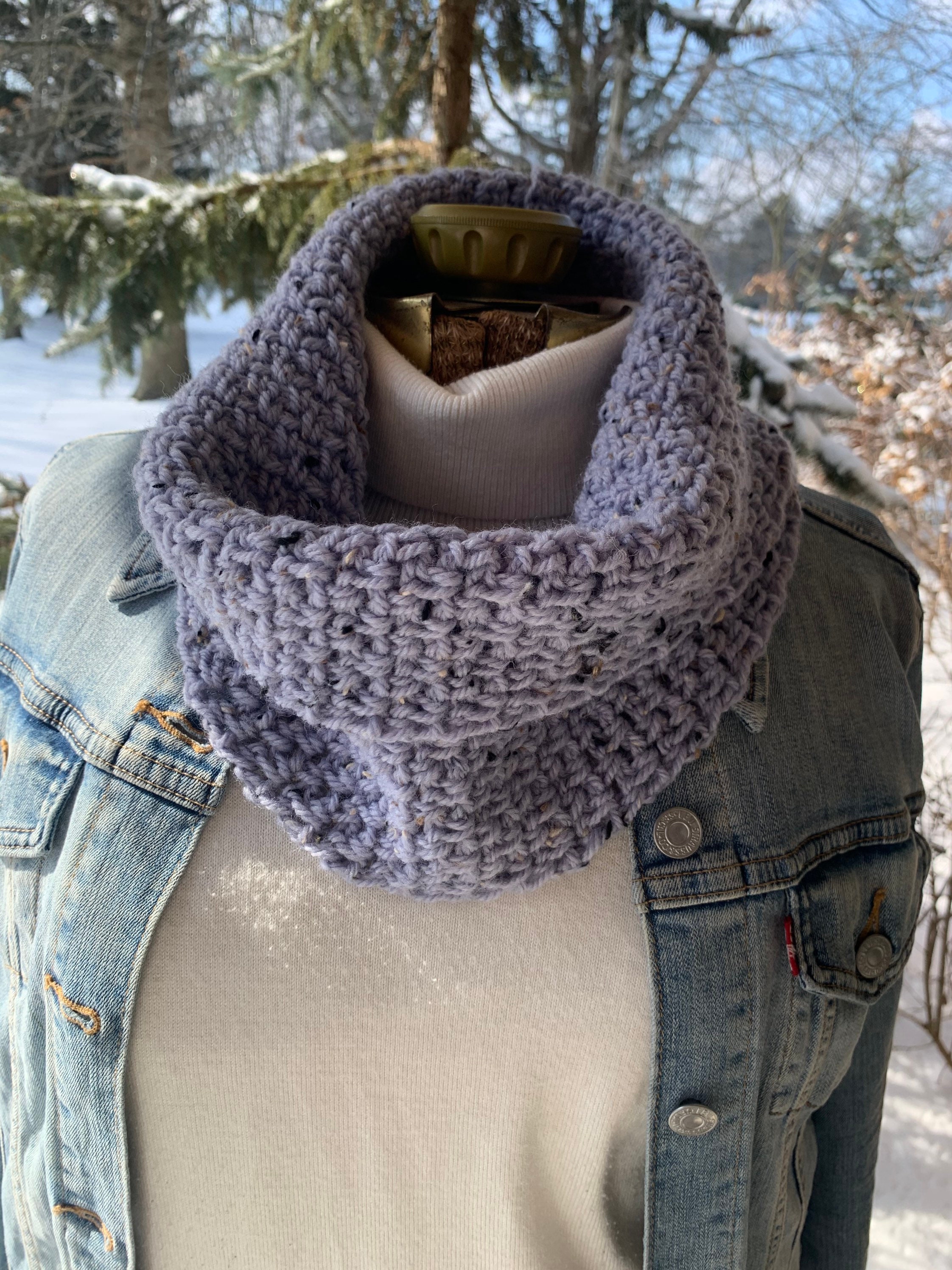 infinity scarf chunky Scarf Crochet Scarf men’s ladies Scarf face scarf neck warmer Cowl winter scarf neck scarf