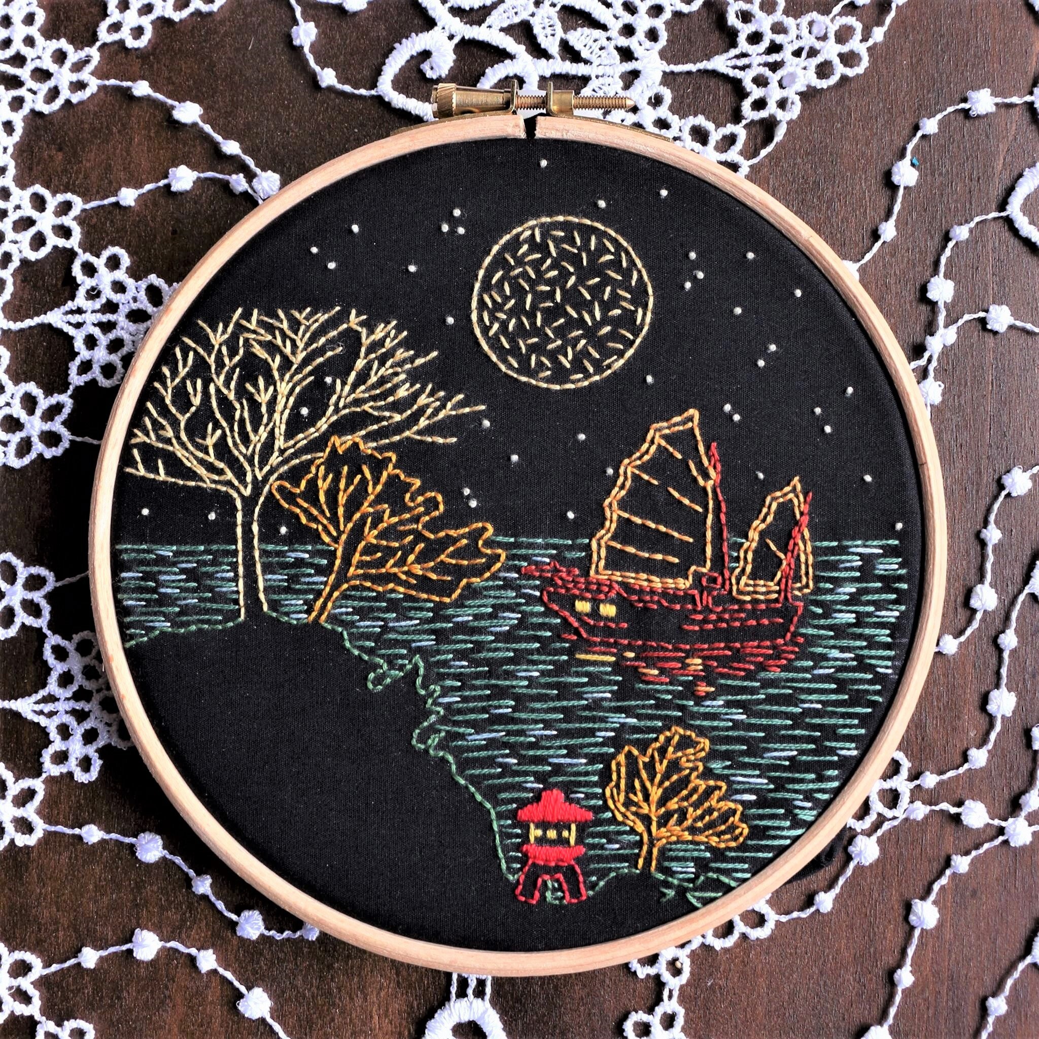 Hand embroidery kit beginner embroidery kit embroidery