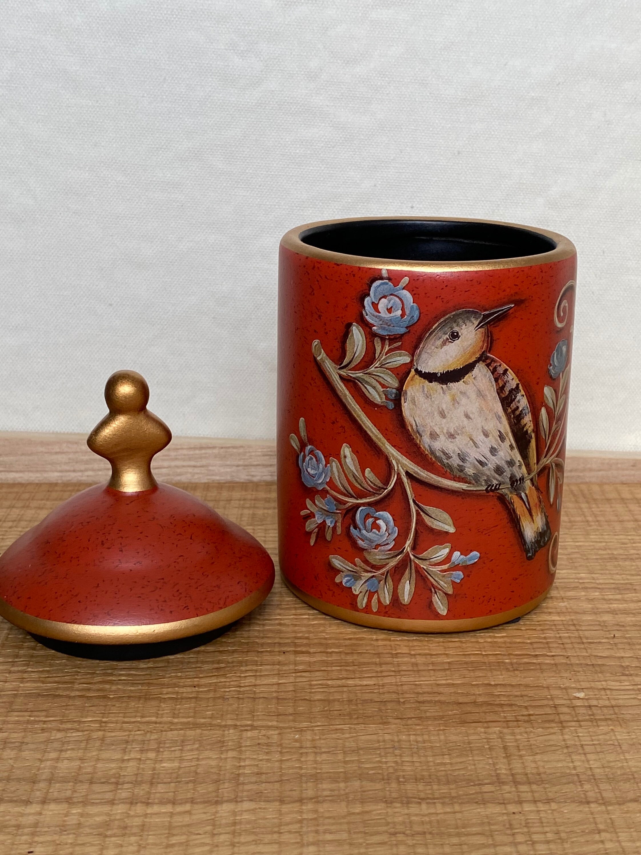 Vintage Style Tea Coffee Jar Ceramic Retro Container Kitchen Etsy