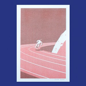 SPACE RACE—Risograph Art Print