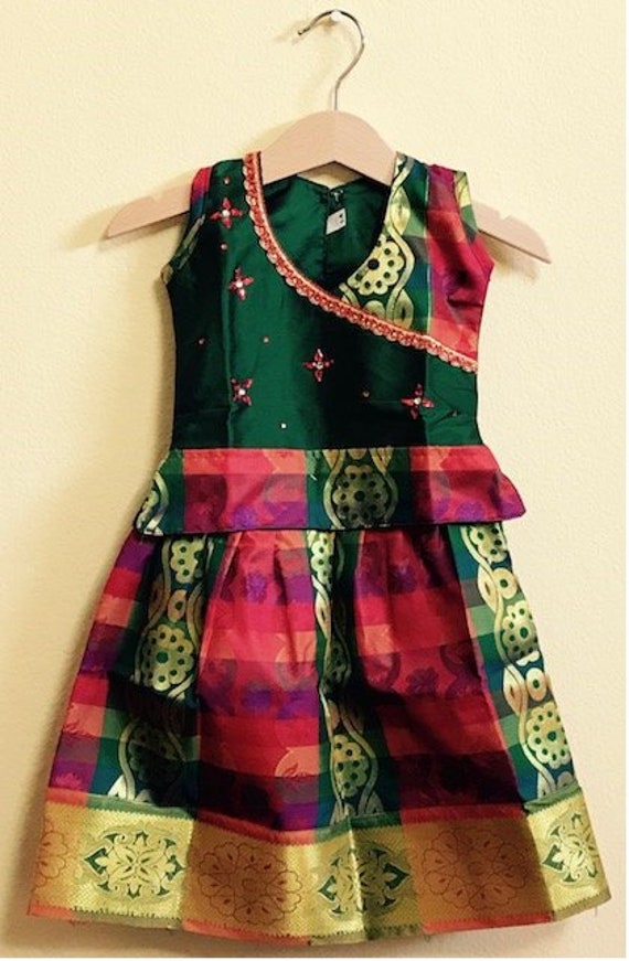 pattu pavadai for 2 year old
