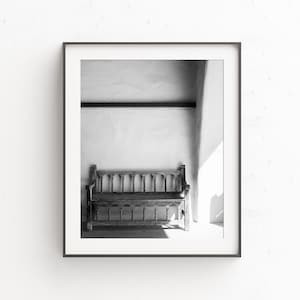 Black and White Mission Bench, Napa