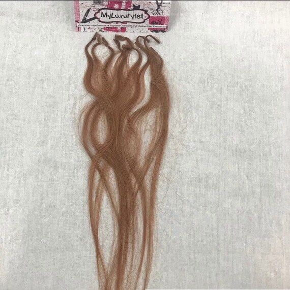 10 Strands Remy U Tip Hair Extensions Auburn Fusion Nail Tip Etsy
