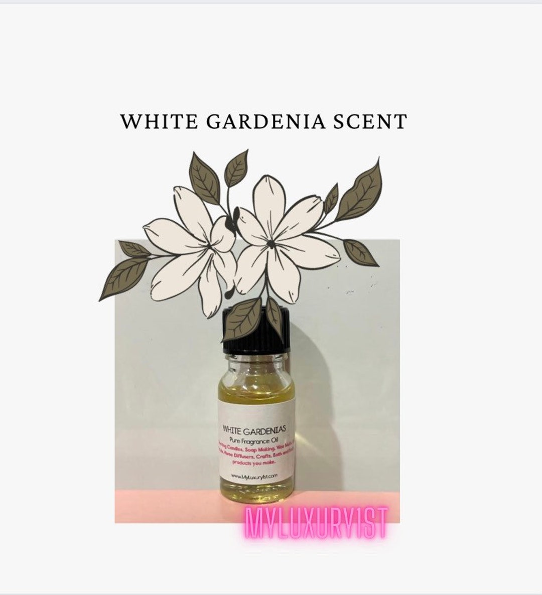 White Gardenia Fragrance Oil Gardenias Perfume Oil Floral Etsy