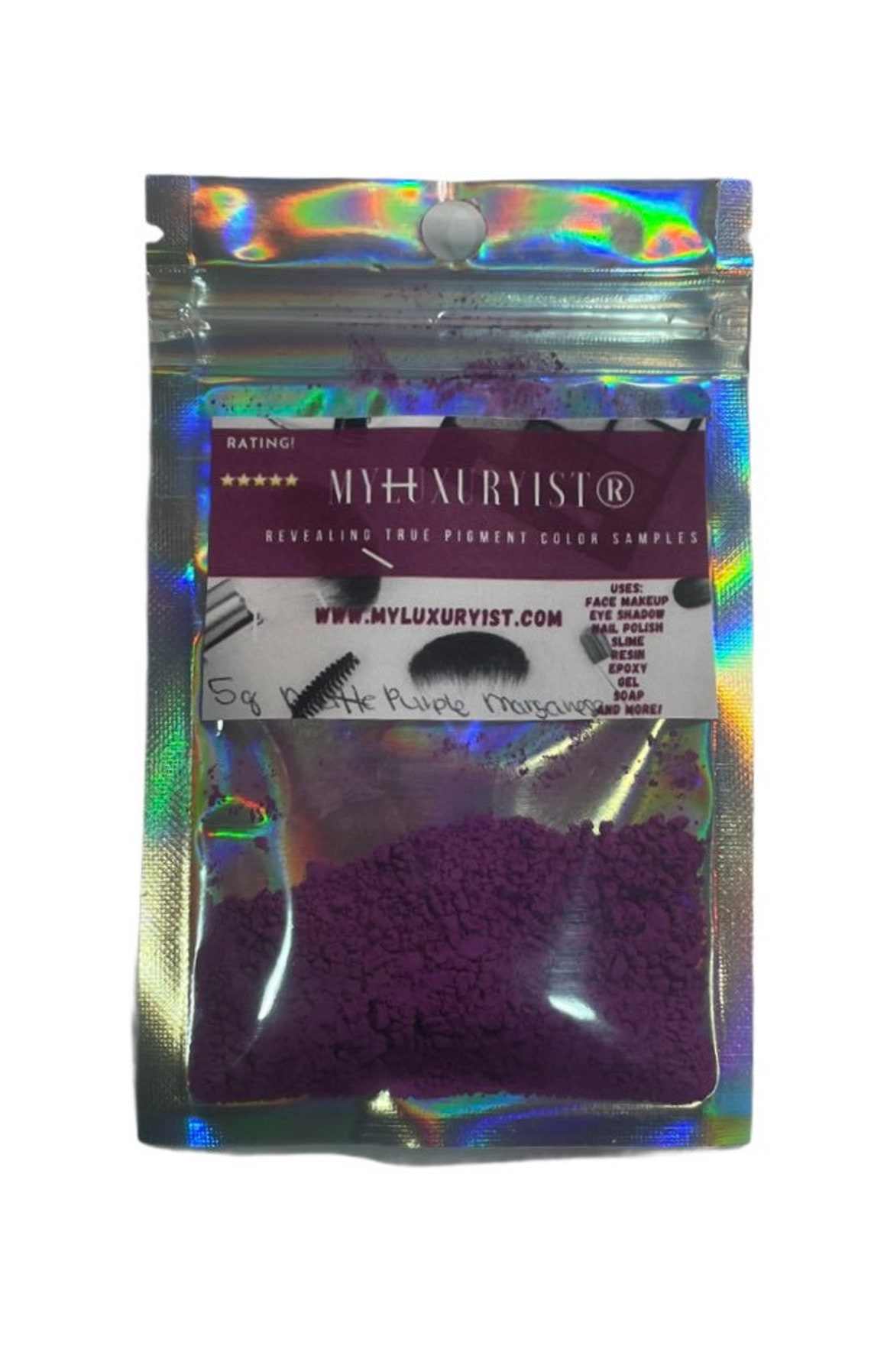Matte Purple 5g Loose Manganese Violet Pigment Powder for DIY Etsy