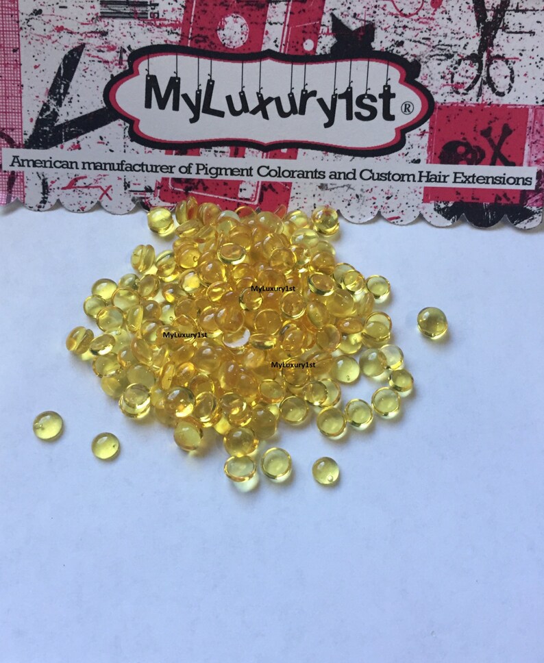 Golden Keratin Glue Beads U Tip Fusion Hair Diy I And Nail Tip Etsy