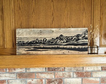 Jasper Icefields Parkway Sign | Hand Painted On Reclaimed Wood | Rocky Mountains | Jasper | Lake Louise