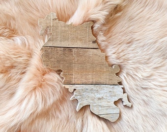 Province or State Sign | Reclaimed Pallet Wood Decor | Custom Canadian Province | Custom USA State | Wood Cutout