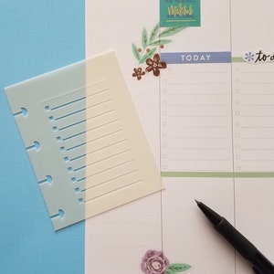 Single Box Checklist Stencil for Big or Classic Happy Planner / Big Happy Memory Keeping MAMBI (New Material)
