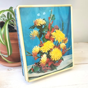 Vintage Blue Bird/Harry Vincent Confectionery Floral Tin - Worcestershire England