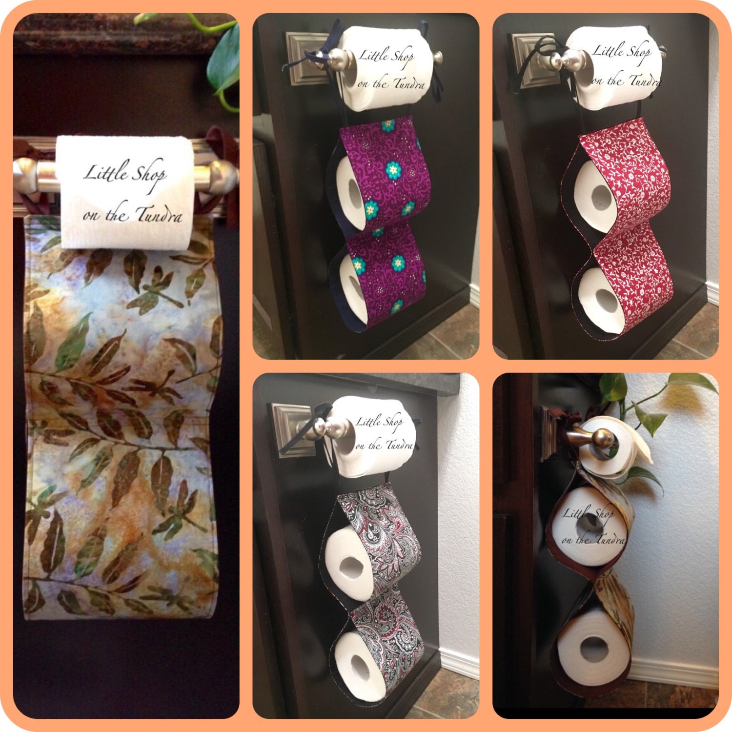 Fabric Toilet Paper Holder - Reusable Toilet Paper Holder - TP ... Fabric Toilet Paper Holder - Reusable Toilet Paper Holder - TP ...
