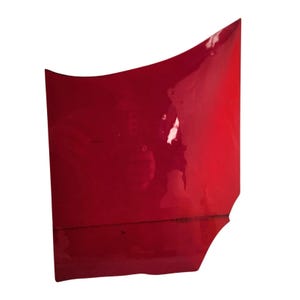 Red Transparent Stained Glass Sheet Panel Scrap For Crafts & DIY Art Mixed Media Projects