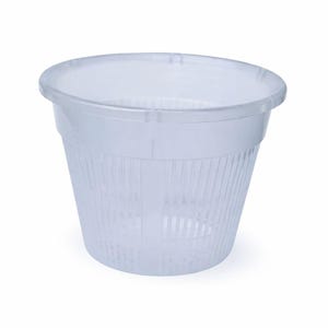 Clear Orchid Pot 4 Inch Slotted Plastic Planter Ventilated Drainage Pot Hydroponic