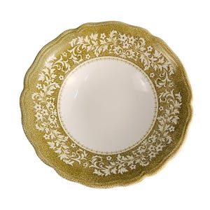 Royal Staffordshire Sherwood Ironstone Serving Bowl Made In England Dishwasher Safe Floral Pattern 8&quot; Diameter