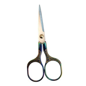 5" Sewing Embroidery Scissors With Multicolor Stainless Steel Craft Supply