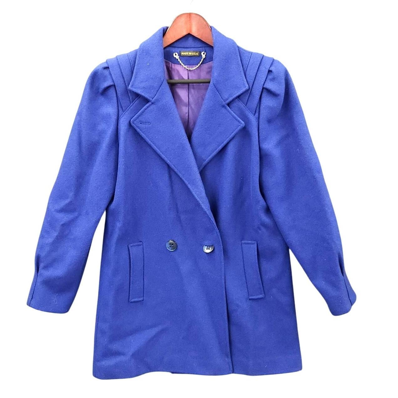 80s/Hillmoon/usa製/union made/コート/-/ファー/BLK/無地 union made