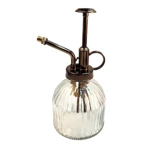 Glass Mister Spray Bottle With Pump works for Plant , Hair, Crafts 6.8 oz.