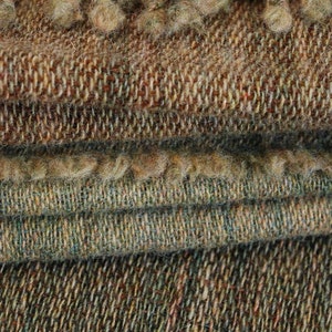 RESERVED for LZ: 2 x Sea Grass shawls handwoven in Scottish Shetland wool third instalment image 1