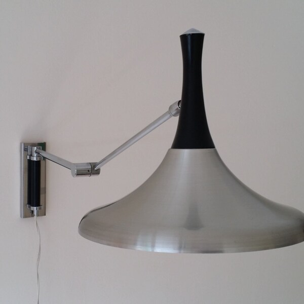 LOUIS KALFF PHILIPS  swing arm wall lamp  - Dutch Design - vintage - mid century - 60s retro