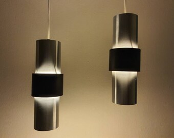 Set of two Raak Holland Pendant lights ( Dutch Design 60s hanging lamp mid century retro vintage )