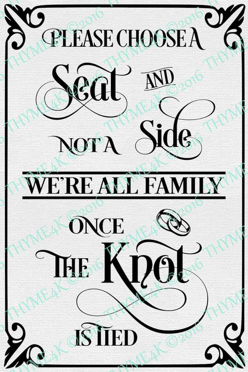 Cutting File SVG Please Choose A Seat.... Quote Etsy