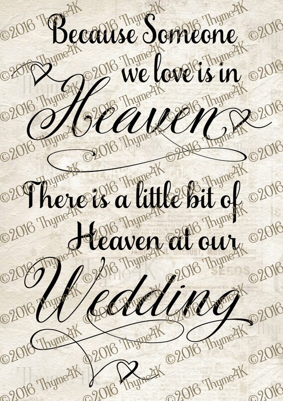 Digital Design Because Someone We Love Heaven Etsy
