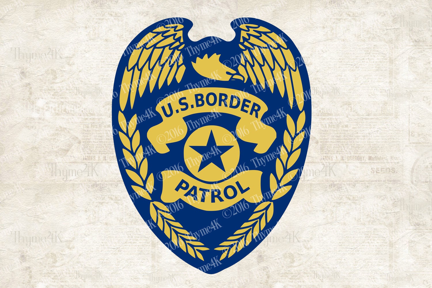 SVG Digital Design U.S. Border Patrol Emblem Design ...